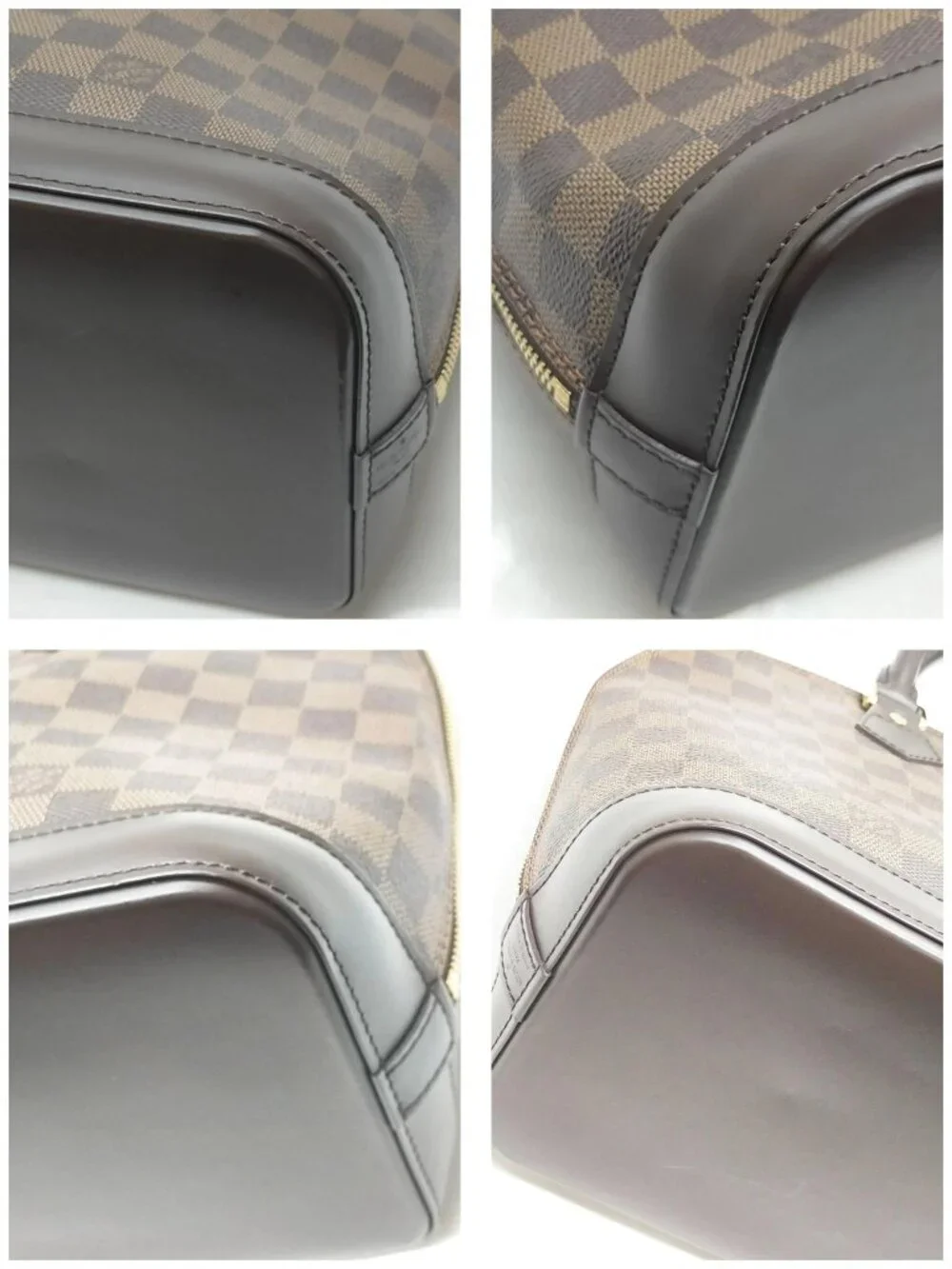 Authentic Louis Vuitton Alma Damier Ebene Handbag